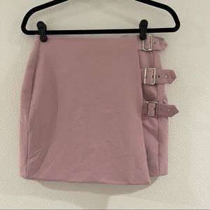 Revolve skirt with buckle details